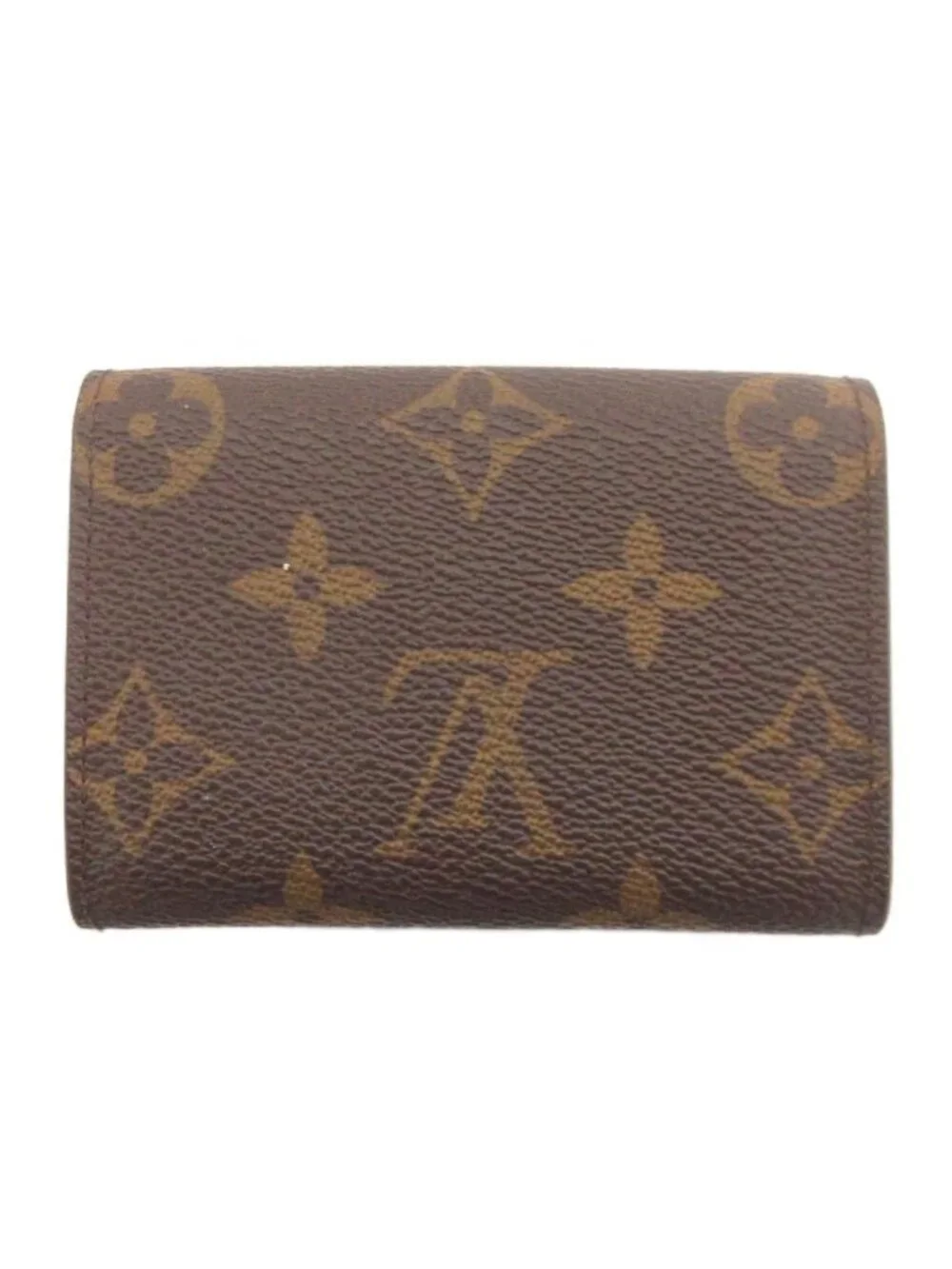 Louis Vuitton Coin Purse Porte-Monnaie Plastic Monogram Canvas Brown